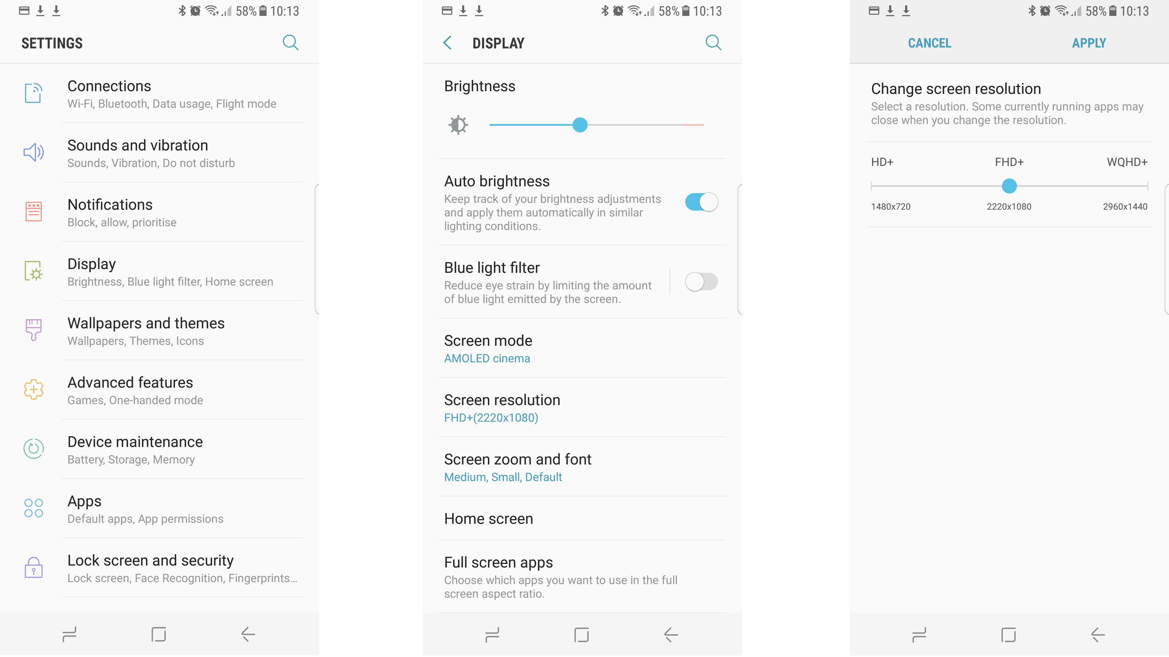 how to change screen resolution on Samsung Galaxy S8 - آموزش تغییر وضوح تصویر در سامسونگ گلکسی اس 8