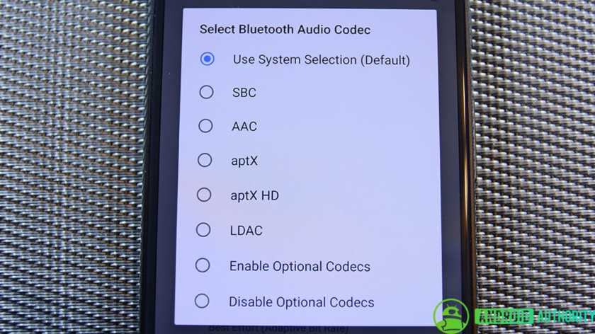 Bluetooth Codecs aptx atpx hd ldac aac sbc بررسی اندروید 8.0 Oreo
