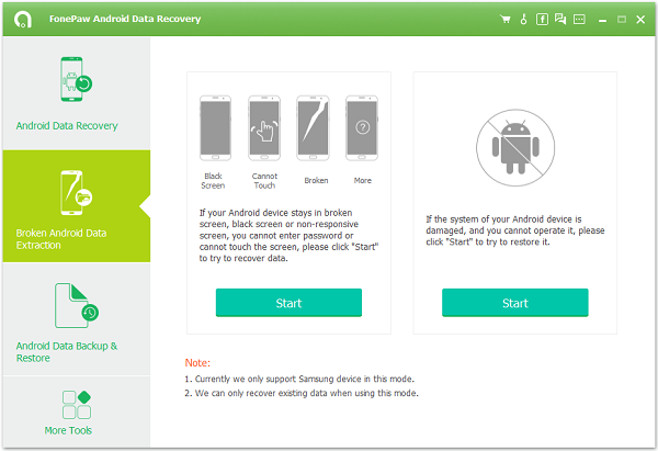choose broken android option 2 آموزش چک کردن تاریخچه ی تماس در صورت خرابی گوشی سامسونگ