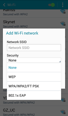 network ssid and security آموزش فعال کردن Wi-Fi و مشاهده ی رمز عبور Wi-Fi ذخیره شده