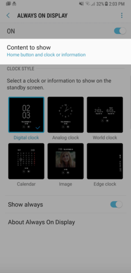 1 3 چگونه از ویژگی Always On Display در گوشی گلکسی Note 8 بیشترین بهره را ببریم