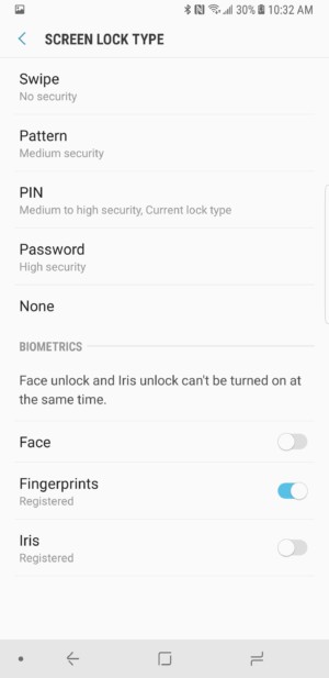 Screenshot 20171012 103258 چگونگی تغییر دادن روش بازگشایی قفل صفحه در گوشی گلکسی نوت 8