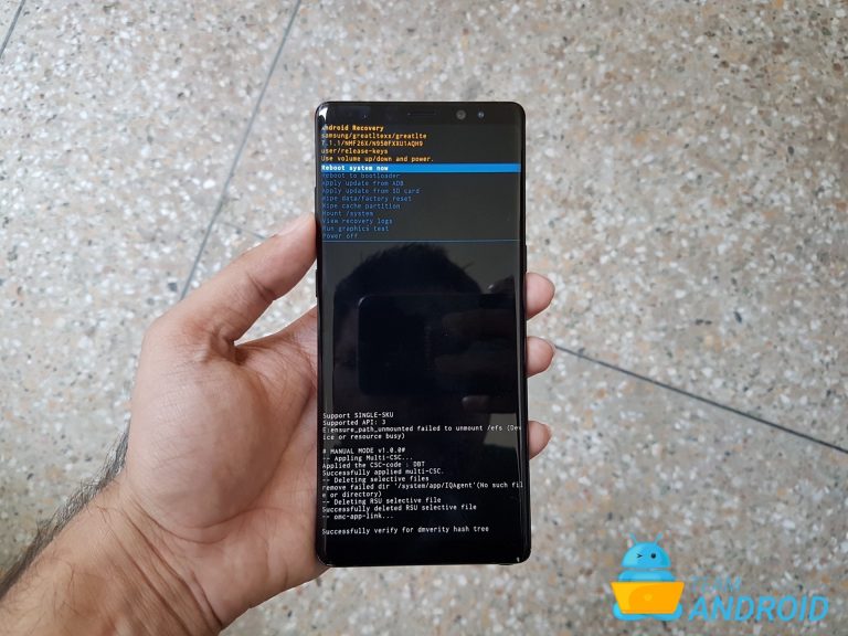 Galaxy Note8 Recovery Mode 768x576 1 سامسونگ گلکسی S9: نحوه ورود به حالت ریکاوری مود (Recovery Mode) 