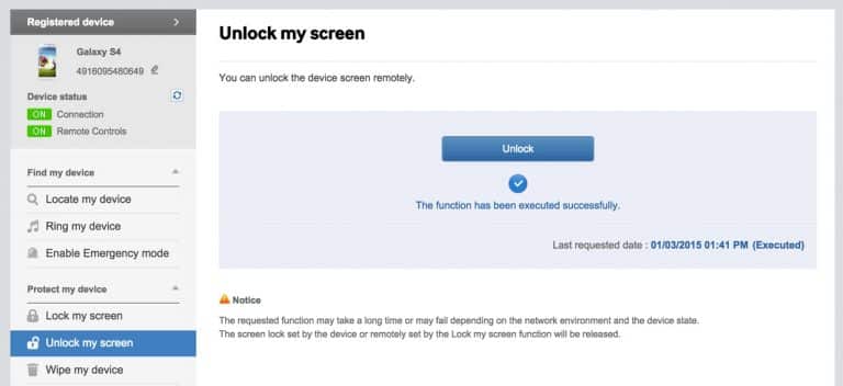 find my mobile unlock2 دور زدن رمز عبور، پین و الگوی قفل صفحه نمایش
