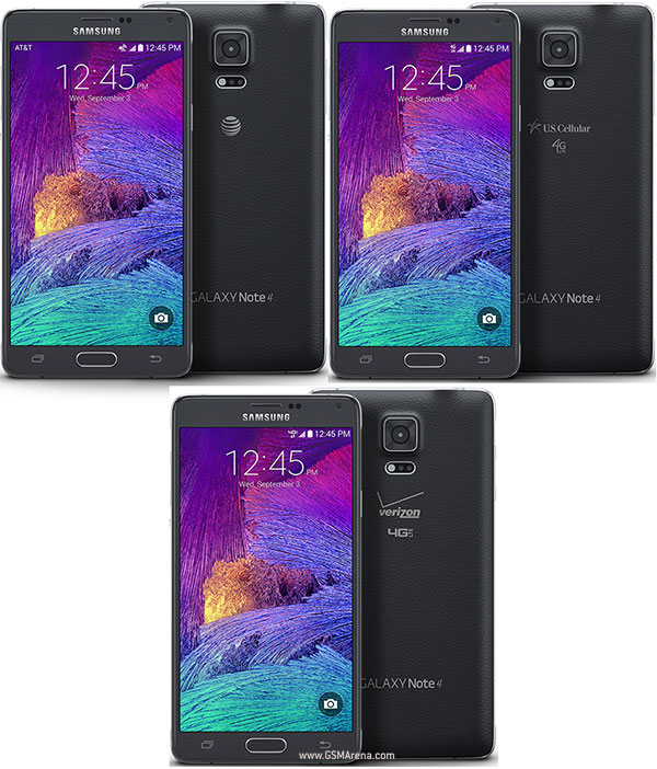 مشخصات گوشی گلکسی Note 4 (USA)