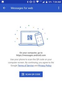 messages web 2 ارسال پیام از کامپیوتر با Android Messages