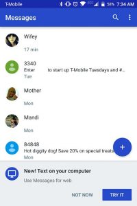 messages web ارسال پیام از کامپیوتر با Android Messages