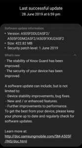 Galaxy A50 June 2019 security update features 1 آپدیت ماه ژوئن گلکسی A50 با ویژگی های جدید