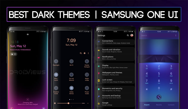 best dark themes samsung one ui 10 تم برتر رابط کاربری One UI یا اندروید 9.0 پای در سال 2019