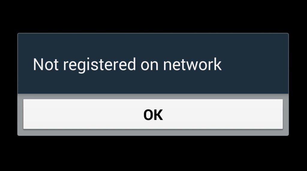 ارور Not Registered On Network