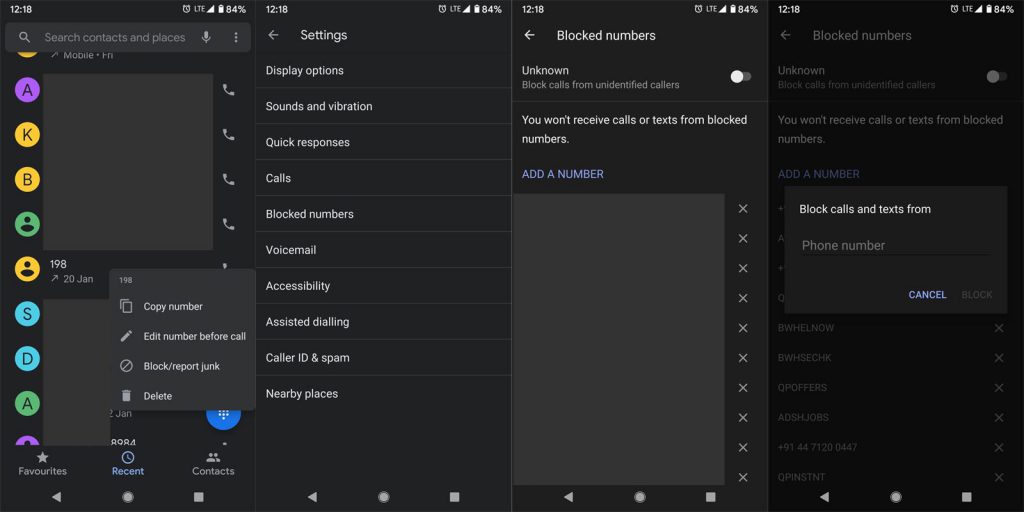 Block Phone Numbers Default method Android راه های مسدود کردن شماره تلفن ها در تلفن همراه اندرویدی