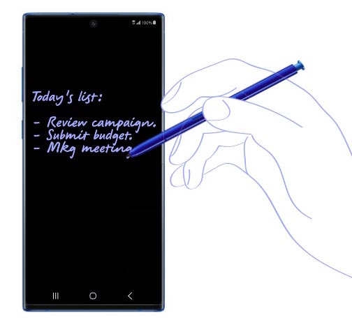 Samsung S Pen Convert Handwriting into Document ده مورد مهم درباره قلم گلکسی نوت 10 سامسونگ