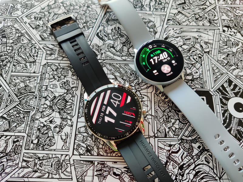 77 1 Watch GT 2 دربرابر Galaxy Active 2: کدام ساعت هوشمند بهتر است